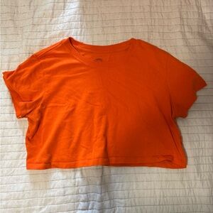 Urban Outfitters Orange Cropped Tee